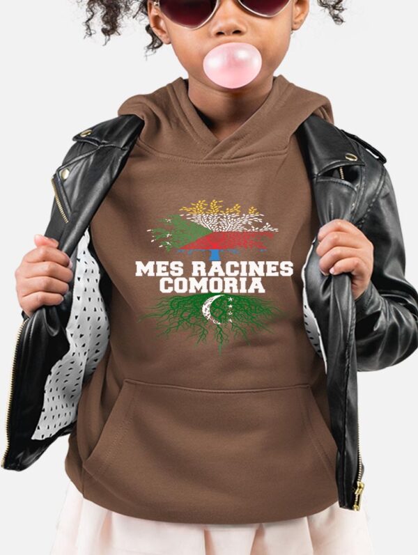 Sweat Capuche Fille -Mes racines comoria