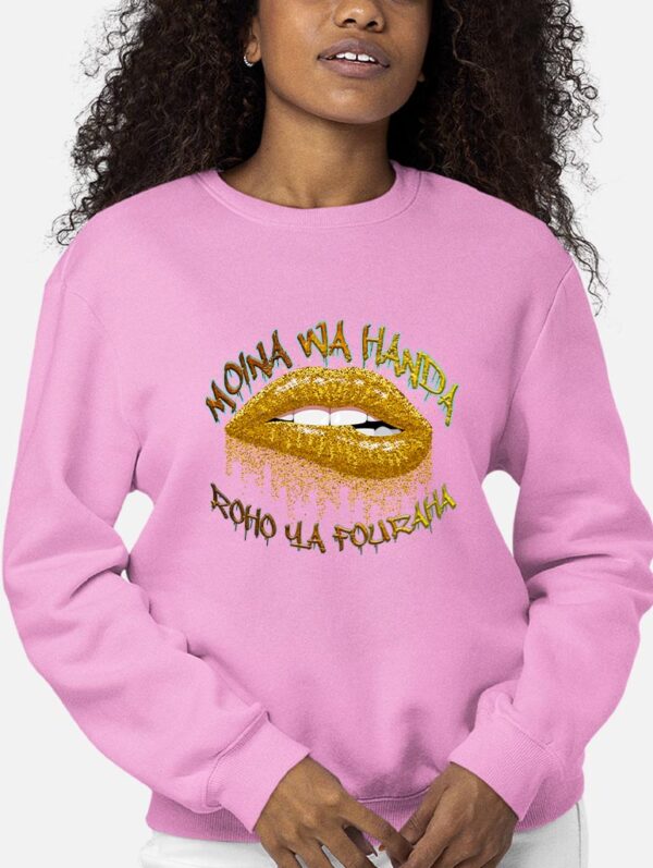 Sweat Col Rond Femme -moina wa handa roho ya fouraha
