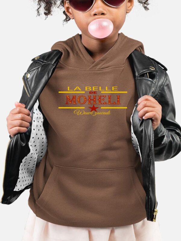 Sweat Capuche Fille -La belle de moheli