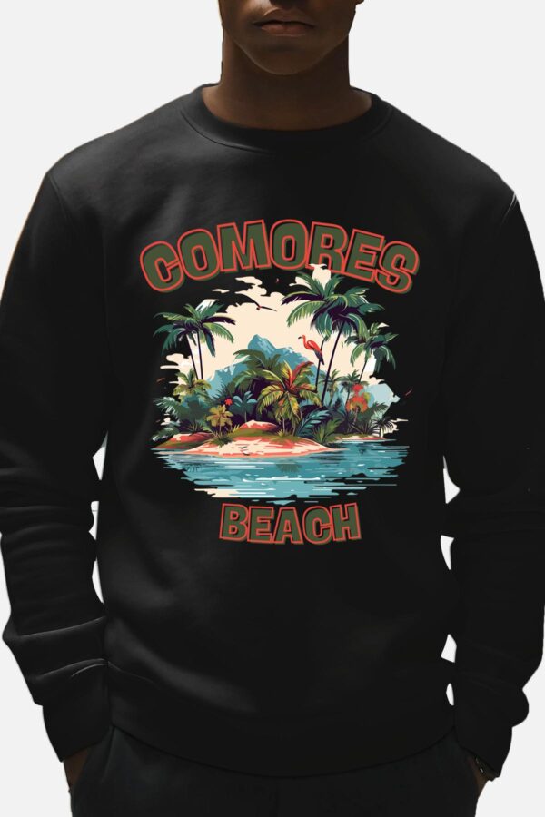 Sweat Col Rond Homme -Comores beach