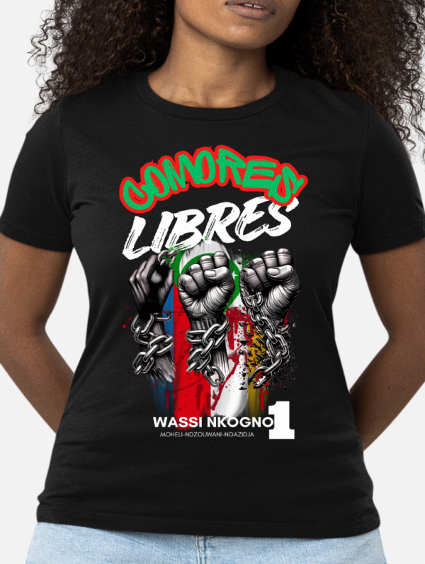 T-Shirt Femme - COMORES LIBRES